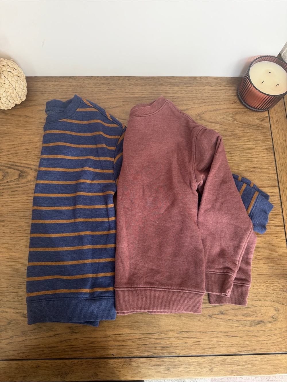 Cat & Jack Kids Sweatshirt Set — Navy & Rust